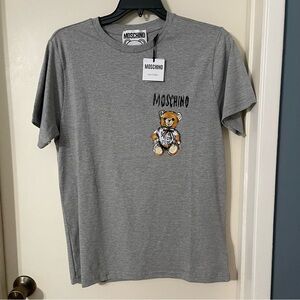 Moschino Couture Men’s Teddy Bear Graphic Print T-Shirt , Size  48 (M)